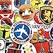 40PCS Flags Sticker Sticker of International Worldwide by Country Children Adult Teens Teacher Toddlers Water Bottles Laptop Car Travel Luggage Suitcase Skateboard Decal (Landmark map)