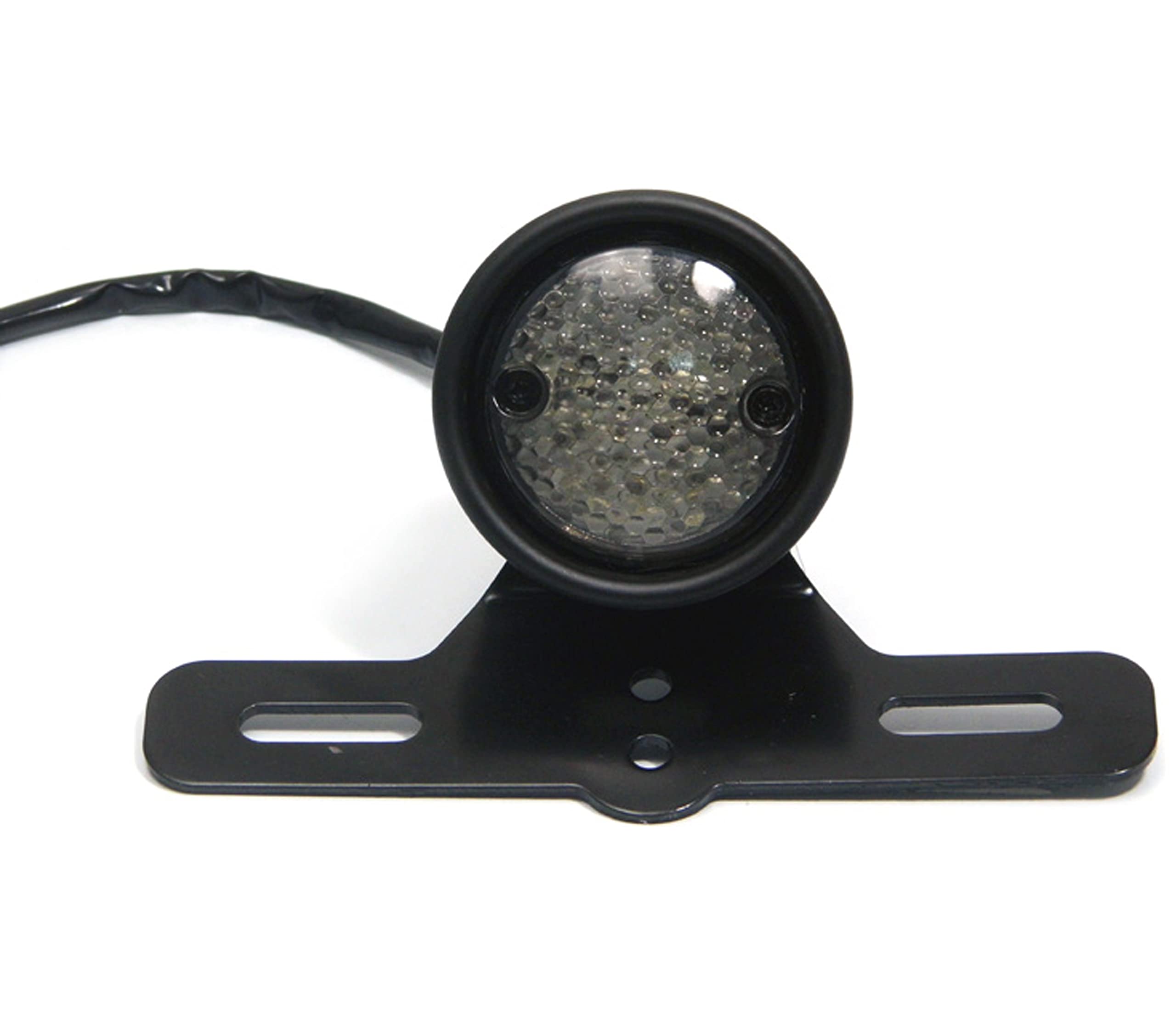 Alchemy Parts Premium Motorbike LED Rear Stop Brake Tail Light with Number Licence Plate Light and Universal Bracket for Retro Café Racer Custom Motorcycles