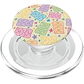 Pastel Bear Star Illustration Print PopSockets PopGrip for MagSafe