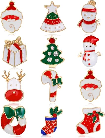 Immagini Simpatiche Del Natale.We Hytre Trendy Simpatici Distintivi Spille Spille Imposta Serie Di Natale Del Fumetto Bella Ragazza Ragazzo Spilla Per Le Donne Accessori Gioielli Per Uomo Donna Amazon It Casa E Cucina