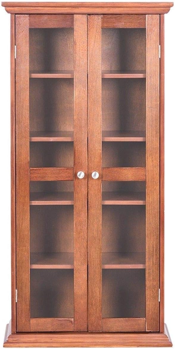 Best Multi Media Glass Door Storage Tower