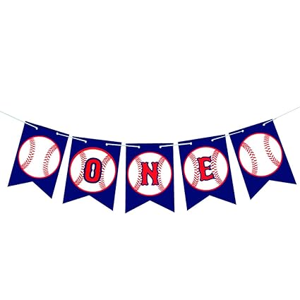 Amazon Com Baseball One High Chair Banner Baseball One Banner 1st