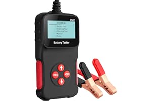 ALLmeter 12V Car Battery Tester 100-2000 CCA Battery Load Tester Automotive Alternator Analyzer Vehicle Charging & Cranking System Testing Tool for Car Truck Motorcycles Boat ATV RV Battery Tester