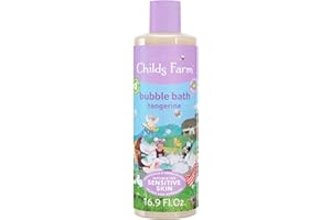 Childs Farm, Kids Bubble Bath for Dry, Sensitive Skin, Organic Tangerine, Gently Cleanses & Soothes, Vegan, Cruelty-Free, 16.9 fl oz