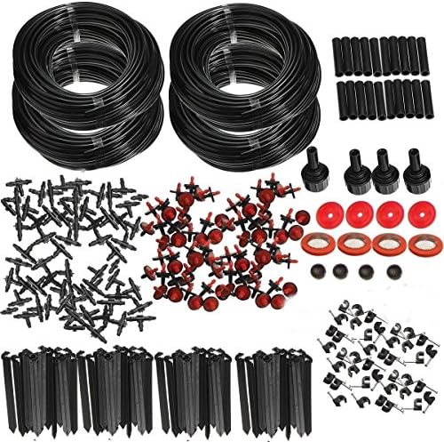 Doitb 92m Hose Micro Drip Irrigation Sprinkler System Kit Garden Greenhouse Landscaping Plant Tubing Watering Drip Kit Accessories