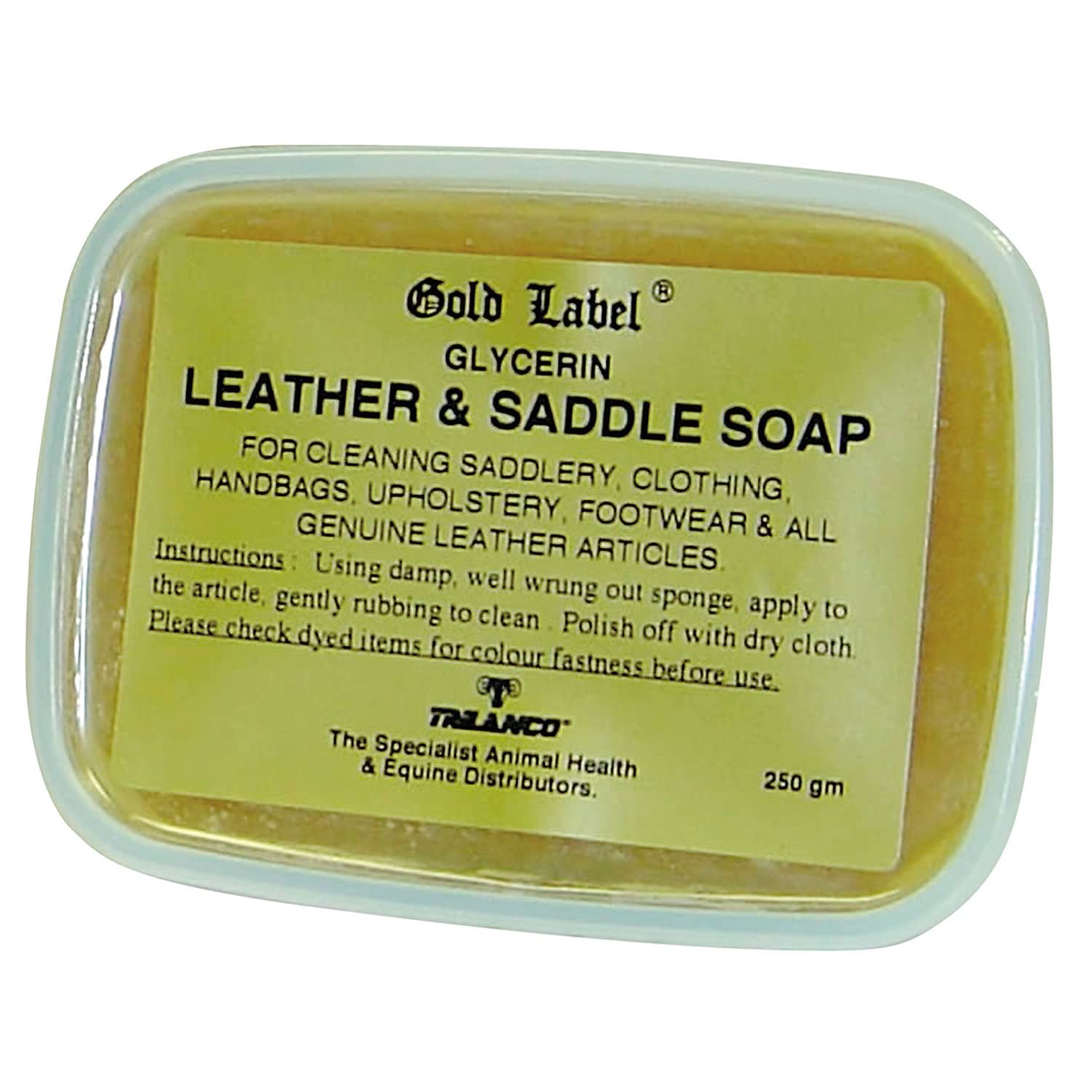 Gold Label - Glycerin Leather & Saddle Soap x 250 Gm