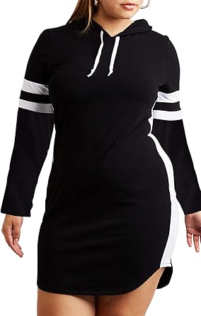 hooded bodycon dress