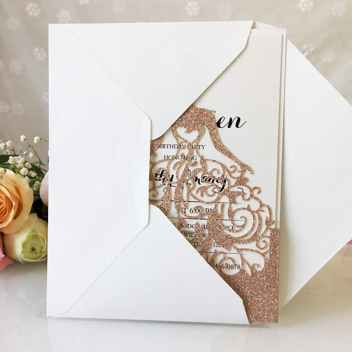 Cesto Per Ragazza Di Fiori Da Sposa, Elegante Cesto Di Pizzo