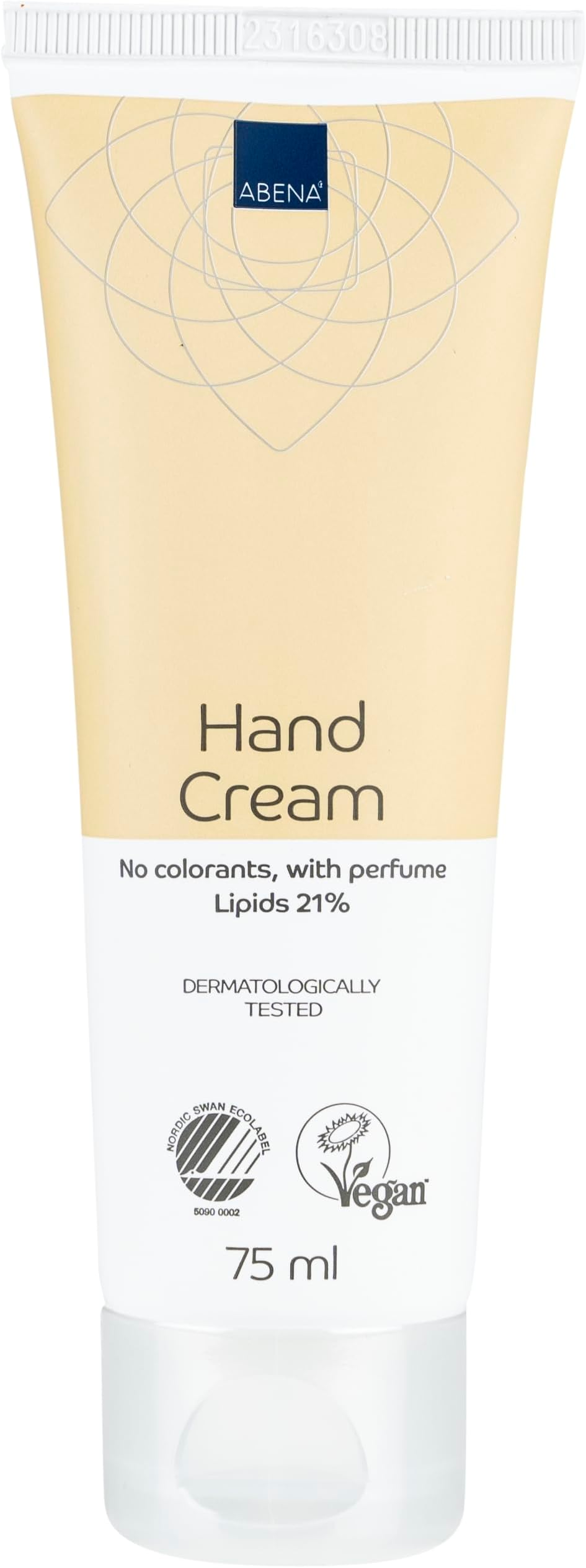 ABENA Hand Cream with Perfume 21% Lipids 75 ml Nourishing Moisturizing