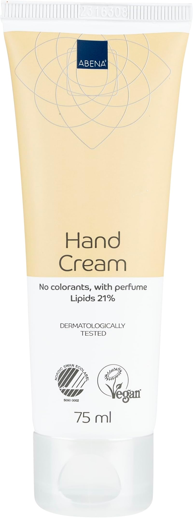 ABENA Hand Cream with Perfume 21% Lipids 75 ml Nourishing Moisturizing