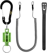 SF Strongest Magnetic Release Holder with Coiled Lanyard Carabiner Green