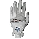 Copper Tech Plus Men’s Copper Infused Golf Glove – White/White – Single & Pair – Compression Fit – Arthritis Relief – Non-Slip Grip – Breathable & Odour-Free – USGA Approved
