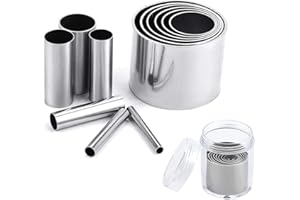 Fireboomoon 12 PCS Hole Hollow Punch Cutter Set with Storage Case,Stainless Steel Round Circle Ring Clay Cutters Ceramics Dotting Baking Indentation Mold Tools for Polymer Clay Pottery Handmade Craft