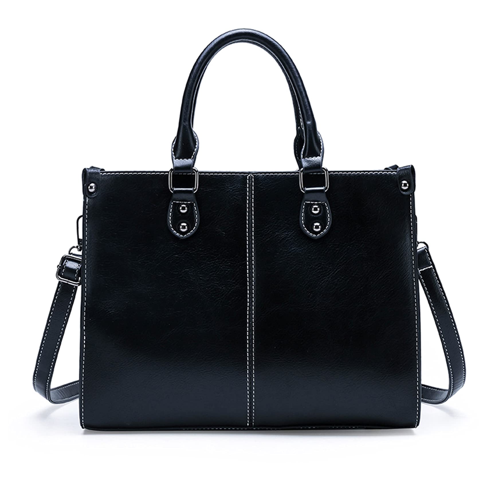 Tote Handbags for Women Leather Handbags Designer Office Top Handle Shoulder Crossbody Messenger Bag Work Satchel Bag