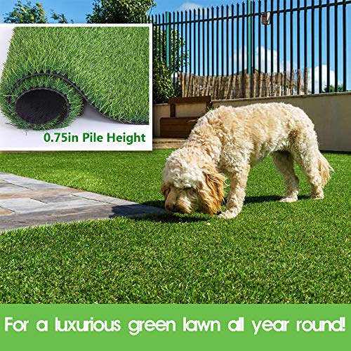 LITA Artificial Grass 3' x 10' (30 Square Feet) Realistic Fake Grass Deluxe Turf Synthetic Turf