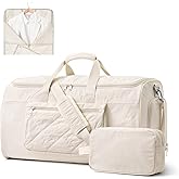 S-ZONE Garment Duffle Bags for Travel Carry on Convertible 2 in 1 Suit Bags Hanging Suitcase with Toiletry Bag 50L