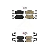 AmeriBRAKES Front Rear Ceramic Disc Brake Pads Kit