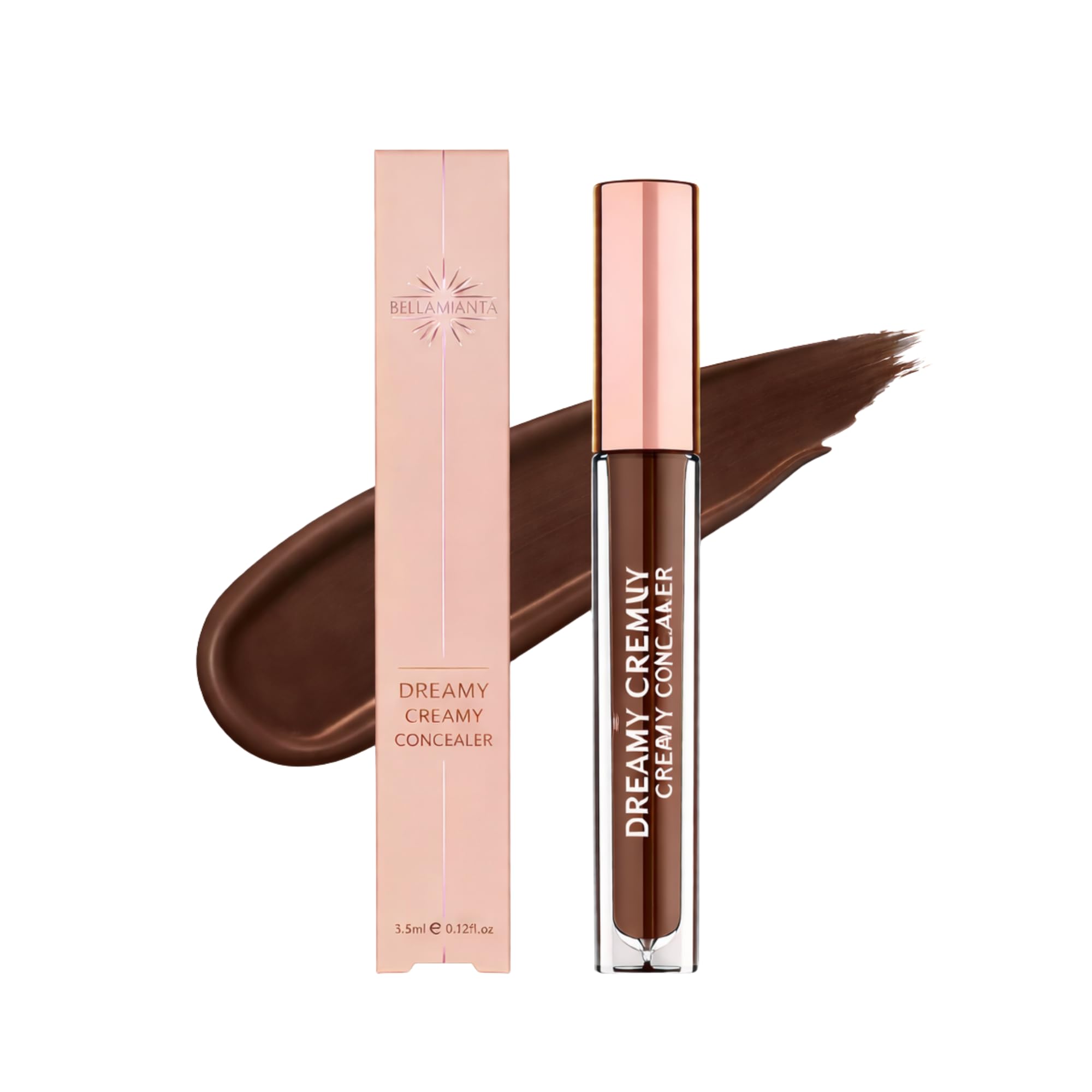 Bellamianta Hydrating Dreamy Creamy Concealer - Hydrating Formula, Long Lasting, Under Eye Concealer for Dark Circles and Blemishes with Natural Finish