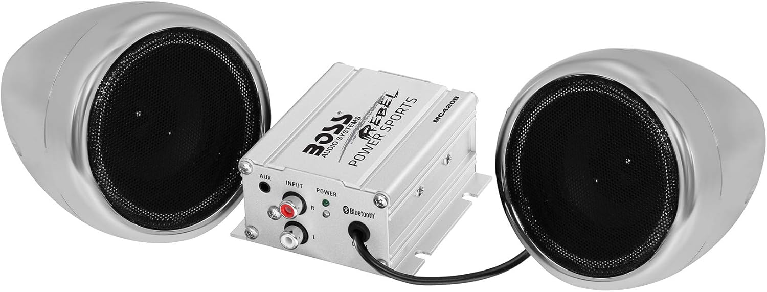 boss motorcycle speakers amazon
