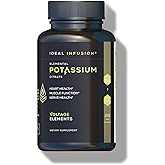 Potassium Citrate 1430mg - Heart & Kidney Health, Electrolyte Balance, Nerve Function - Elemental Potassium 500mg (240 Capsules) Vegan