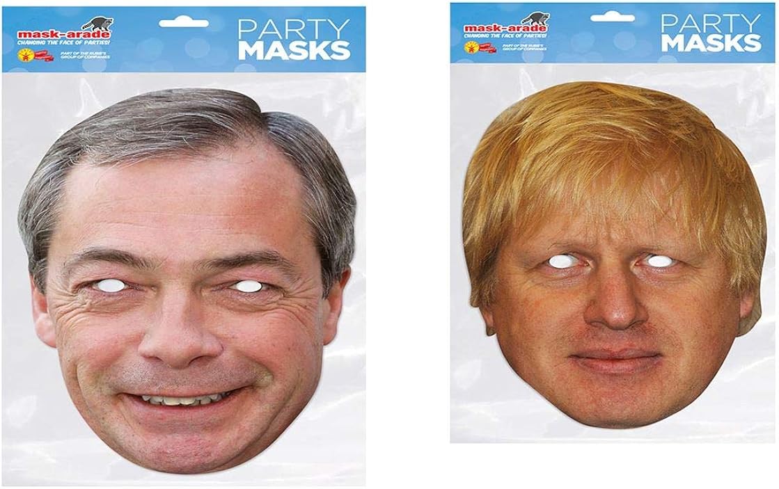 Nigel Farage And Boris Johnson Politician Face Mask Amazon Co Uk Clothing