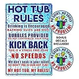 IT'S A SKIN Hot Tub Spa Metal Sign Decoration for Your Spa, Funny! with 2 Stickers Added