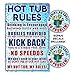 IT'S A SKIN Hot Tub Spa Metal Sign Decoration for Your Spa, Funny! with 2 Stickers Added