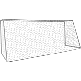 Aoneky Polyester Soccer Goal Net - 4 mm Cord - Replacement Full Size Football Post Net- Heavy Duty Soccer Netting - NOT Include Posts
