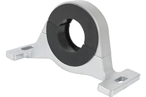 Rimamoka Center Bearing Support Solution Replacement for 2015+ Dodge Charger/Challenger/300 ScatPack Hellcat 394 RWD and AWD V6 and V8 All Trims, Silver