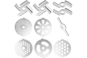 Oxtxuzdm Meat Grinder Plates Discs For Food Chopper And Machinery Parts Replacement Accessories Fit Kitchen Aid Meat Grinder 