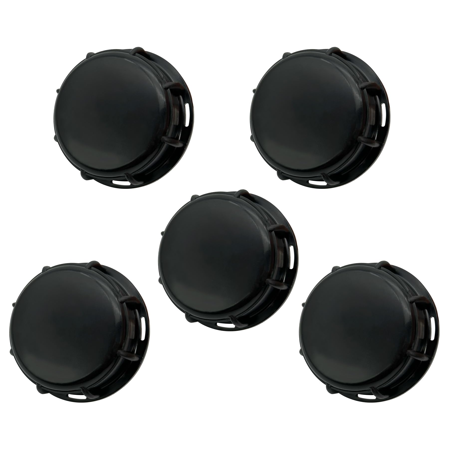 LEPEVNEY IBC Tank Cap S60X6 60mm, Black Plastic, Screw-In, Suitable for IBC Water Tanks, Pack of 5