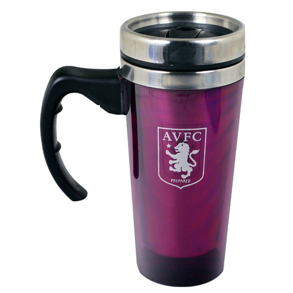 Aston Villa Fc Aluminium Travel Mug Tea Coffee Cup Ceramic Gift Official