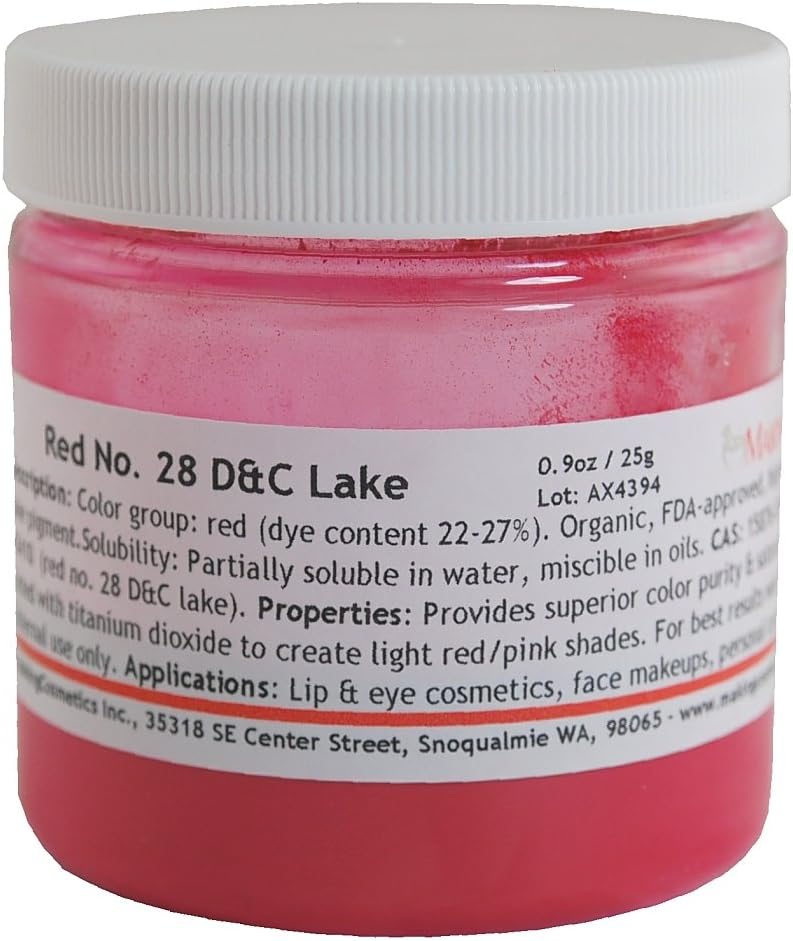 MakingCosmetics - Red No. 28 D&C Lake - 0.9oz / 25g - Cosmetic Ingredient