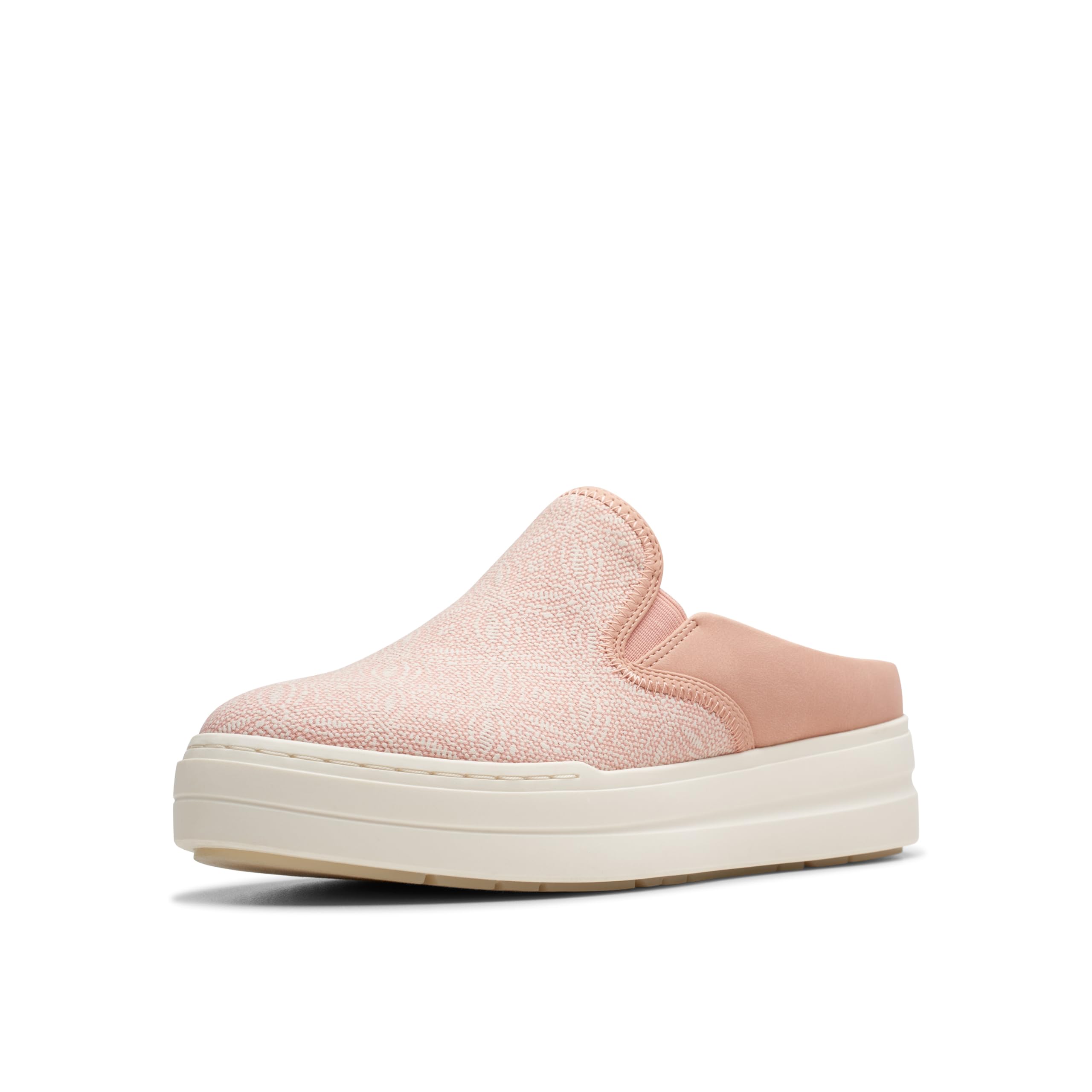 Clarks CloudSteppers Women’s Audreigh Cove, Peach Textile, 9.5 Medium US