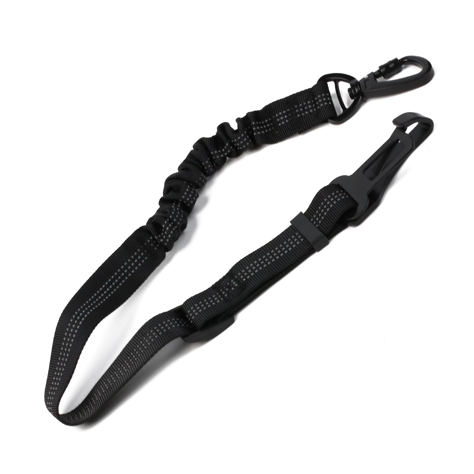 Pwocvoe Dog Seat Belt for Car,Universal Dog Car Harness with Anti-Shock Bungee,2 in 1 Attachment Dog Car Harnesses Belt,Great Dog Seat Belt with Bungee & Latch Adjustable Length