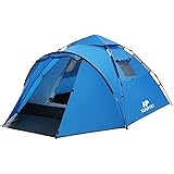 Kusport ZP05, 2-3 Person Rainproof Automatic Hydraulic Backpack Tent for Camping Outdoor Beach Hiking Travel, Blue