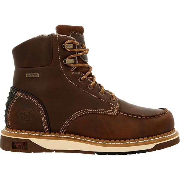 Amazon.com: GEORGIA BOOT Women's AMP LT Wedge Work Boot, Brown