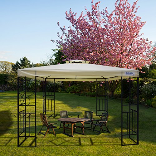 Quictent 10x10 Garden Gazebo Canopy Metal Soft Top Pergola...