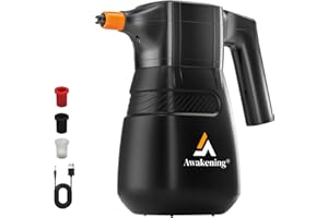 Awakening 2L Electric Foam Sprayer, Cordless Car Foam Cannon, 68oz Rechargeable Battery Foam Blaster, 52PSI Portable Electric Foam Cannon for Auto Car Detailing