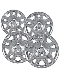 Tapacubos Cubiertas de rueda de 16 pulgadas   (Juego de 4) Tapones de cubo para llantas de 16 pulgadas Cubierta de llanta   Accesorios para autos Tapacubos de cromo Lo mejor para autos de 16 pulgadas Llantas de acero estándar   Encaje el auto Reemplazo de
