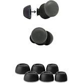 Comply TW-700-B Memory Foam Replacement Ear Tips, Black, Medium (3 Pairs) | For Google Pixel Buds Pro 2, Soundcore Liberty 4 NC &amp; More, Ultimate Comfort, Secure Fit, Superior Noise Isolation