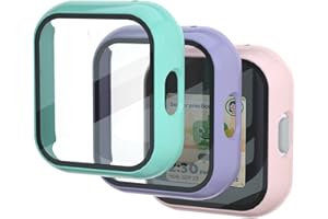 OWKEY for SyncUP Kids Watch Screen Protector, Upgraded 3Pack Hard PC & Tempered Glass T-Mobile Sync UP Kids Watch Screen Protector Case Cover for Kids, Anti-Scratch and Touch Sensitive