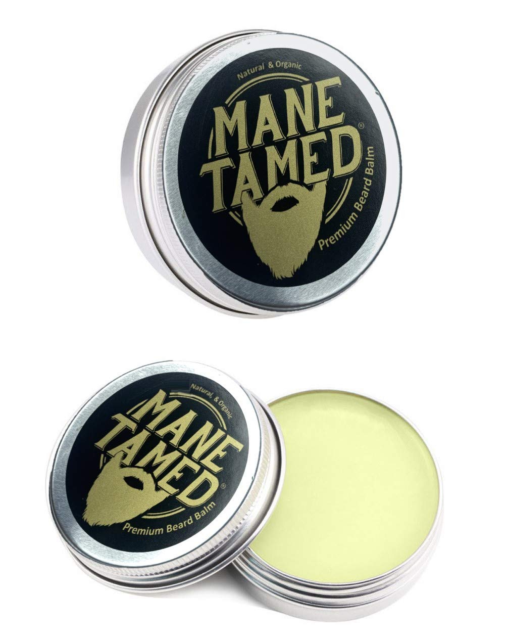 Mane Tamed® Premium Natural & Organic Beard Hair Care Conditioner Balm for Beard Growth, Condition, Control, Moisturise, Soften & Styling