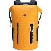 RIVONOVA Premium Roll Top Closure Cooler Backpack | Kayaking Fishing Paddle Boarding Watersports Gift for Men, 24 Hours Insulated Leak Proof Zipperless Soft Cooler