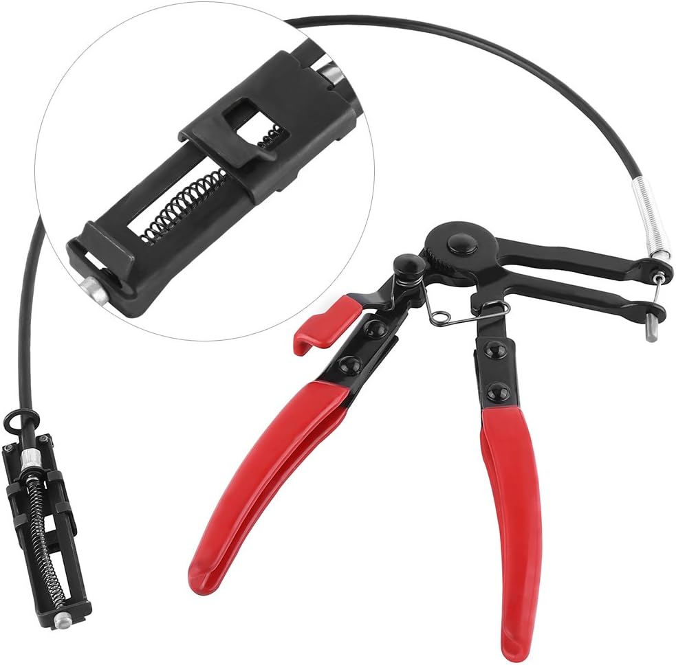 Wire Long Reach Hose Clamp Plier with Flexible for Car Truck Fuel Oil Water Hose Pipe Repairing Tool Pack of 1 - Image 3