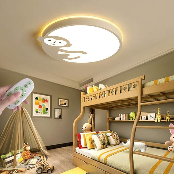 WANG-LIGHT Cartoon LED Schlafzimmer Dimmbar Deckenlampe, Mädchen Jungen