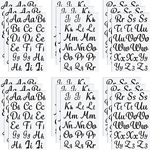 18 Sheet Iron Letters Iron on Letters Cursive Heat Transfer Letters for