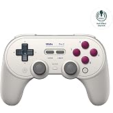 8Bitdo Pro 2 Bluetooth Controller for Switch, Hall Effect Joystick Update, Wireless Gaming Controller for Switch, PC, Android, and Steam Deck &amp; Apple (G Classic Edition)