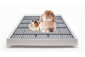 Wondfamiker Rabbit-Litter Box Bunny-Potty Toilet-Tray - Pet Trainer Pan for Hamster Guinea Pigs Ferret Chinchilla Hedgehog Ra