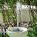 ADDTOP Solar Bird Bath Fountain Pump 1.4W Free Standing Solar Panel Kit Water Pump for Garden, Pond, Pool